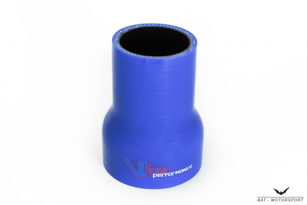 65mm - 63mm silicone reducer hose blue